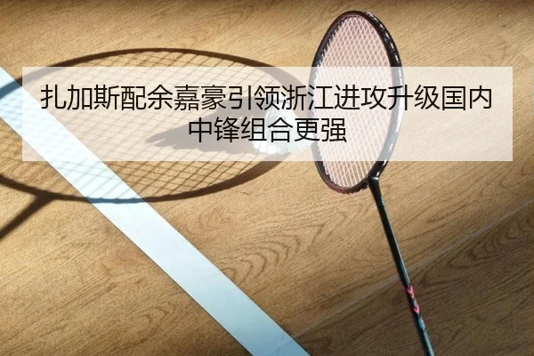 扎加斯配余嘉豪引领浙江进攻升级国内中锋组合更强